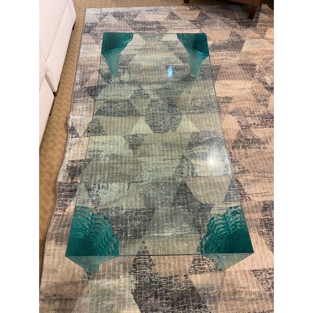Attributed to Danny Lane for Fiam Italia "Atlas" Stacked Glass Coffee Table, 1990s For Sale - Image 11 of 12
