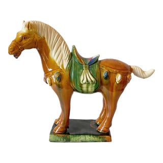 Mid Century Tang Dynasty Style War Horse For Sale