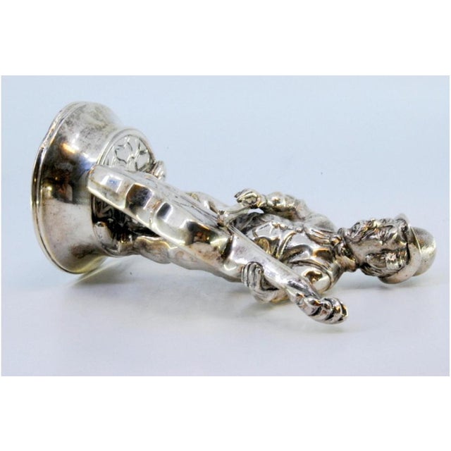 Silver Musician Playing the Cello For Sale - Image 5 of 8