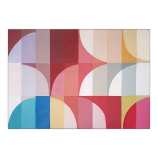 2025, Bauhaus Study in Earth Tones, Acrylic Paint on Waterolor Paper by Natalia Roman For Sale