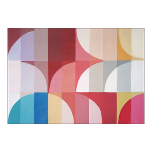 2025, Bauhaus Study in Earth Tones, Acrylic Paint on Waterolor Paper by Natalia Roman