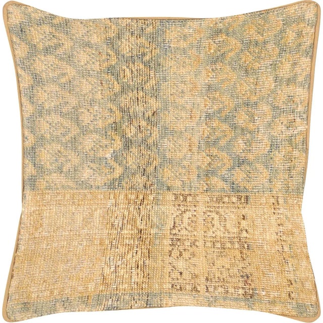 1940s Persian Melayer Pillow. Hand Sewn using fragments of Melayer carpets. Fiber fill. 523215