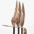 Mid-Century Modern Brutalist Flame Bronze & Black Enamel Firetool Set - Set of 4 For Sale - Image 10 of 13