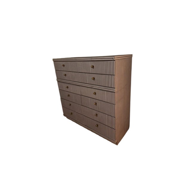 1970s 1970s High-End Striped Dresser For Sale - Image 5 of 6