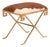 Gilt Iron Bench Upholstered in New Cowhide. Contemporary. For Sale