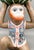 Vintage Ceramic Monkey With Bok Choy Bowl & Floral Vest — Chinoiserie / Hollywood Regency / Whimsical For Sale - Image 9 of 11