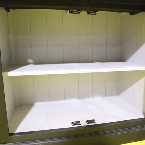 Black Sideboard with Four Glass Doors and Four Drawers For Sale - Image 4 of 11