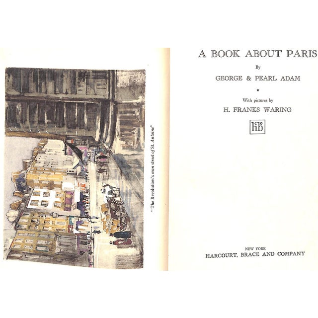 Traditional "A Book About Paris" Book 1920 Adam, George & Pearl For Sale - Image 3 of 11