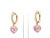 0.68 cts Natural pink sapphire & 0.28 diamond earrings in 14k gold For Sale In New York - Image 6 of 18