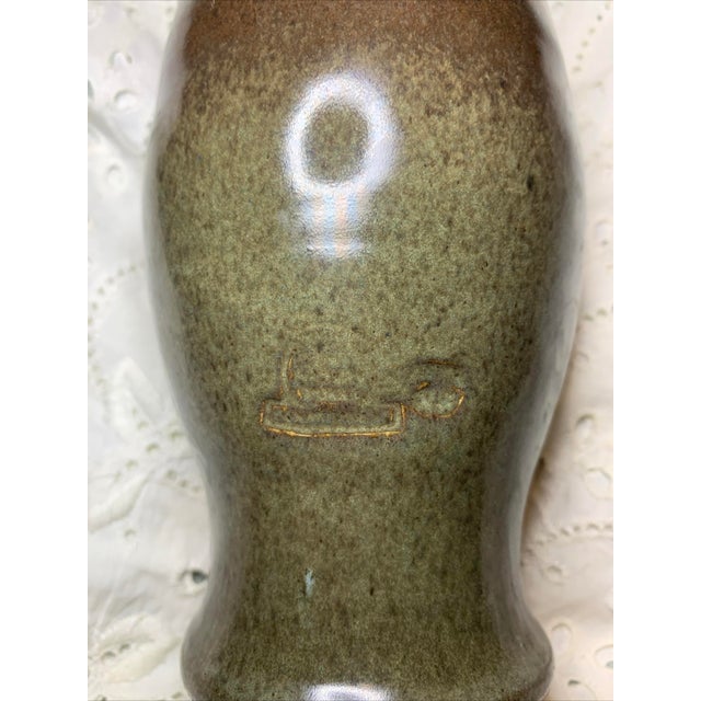 American Vintage Rowe Pottery Stoneware Pint Glass Beer Drinking Tumbler For Sale - Image 3 of 6