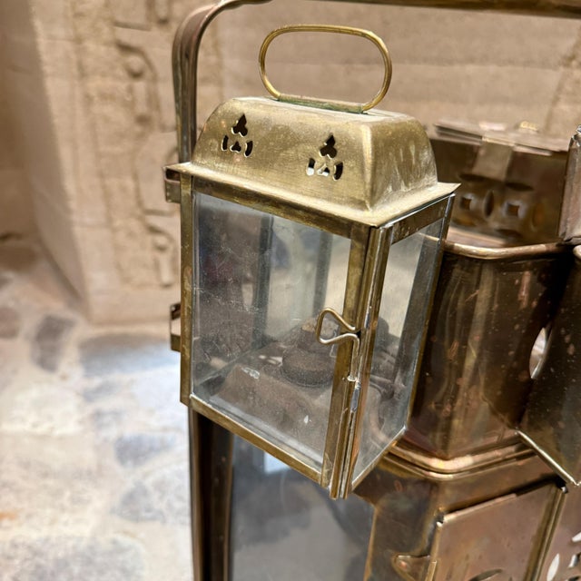 1970s Antique Brass Asian Street Vendor Noodle Cart For Sale - Image 5 of 16