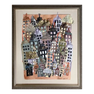 New York City, Susan Ullman Mixed-Media Collage
