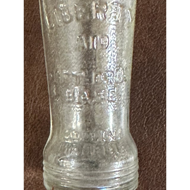 Vintage 1940s Liberty Aid Soft Drink Base Small Glass Bottle For Sale - Image 4 of 11