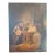 19th Century Dutch Interior Tavern Genre Scene Painting With Monk and Musician For Sale