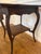 Mid 20th Century Oak Carved Scrollwork Occasional Table With Scalloped Top For Sale - Image 4 of 6