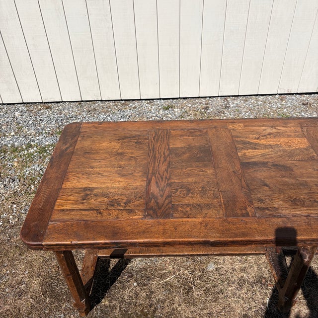 Brown Antique French Very Large Farm Table Dining Table From Provence For Sale - Image 8 of 18