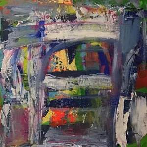 “Keep Moving” Contemporary Original Abstract Painting by Stephen Stilgenbauer