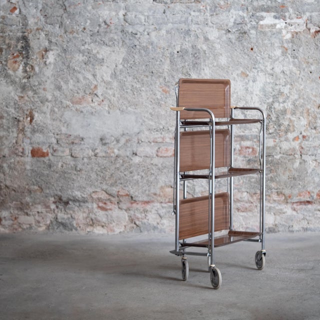 Italian Serving Trolley, 1960s For Sale - Image 3 of 15