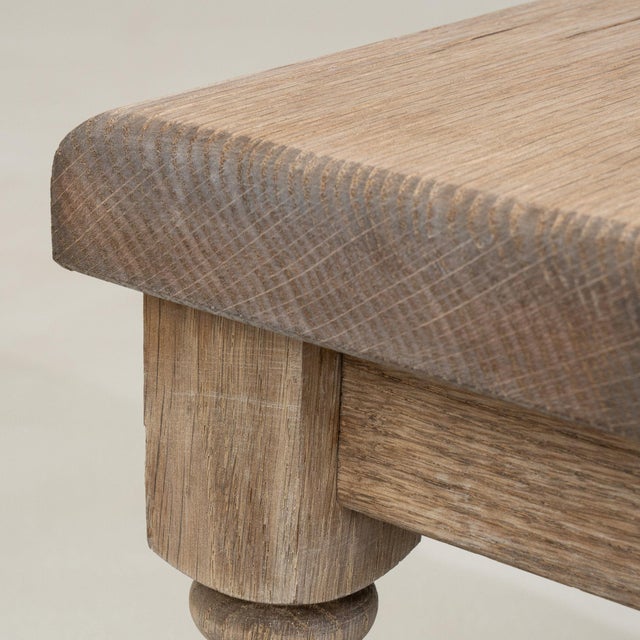 French 19th Century France Antique White Wood Nesting Table For Sale - Image 3 of 11