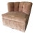 Art Deco Swivel Club Chair Blush Pink Velvet Curved Back, Usa, 1950s For Sale