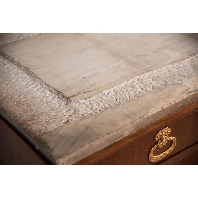 Lombard Empire Chest of Drawers with Marble Top, 1800 For Sale - Image 18 of 18