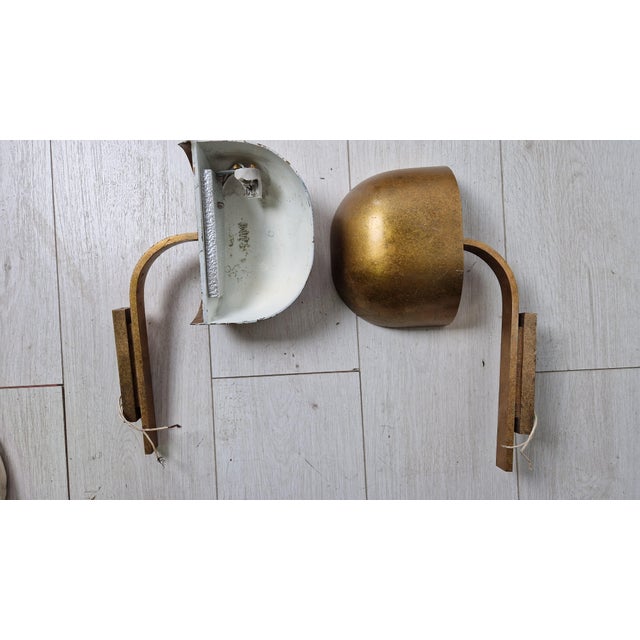 Tilting Wall Lamps in Brass and Bronze by Lumi Milano, 1960s, Set of 2 For Sale - Image 6 of 6