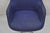 Vintage Mid Century Modern Blue Upholstered Chrome Swivel Base Club Arm Chair For Sale In Philadelphia - Image 6 of 10