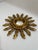 1940s French Petite 9.5" Giltwood Sunburst Convex Wall Mirror For Sale - Image 6 of 15