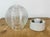Vintage White Porcelain and Glass Ceiling Light, 1970s For Sale - Image 6 of 13