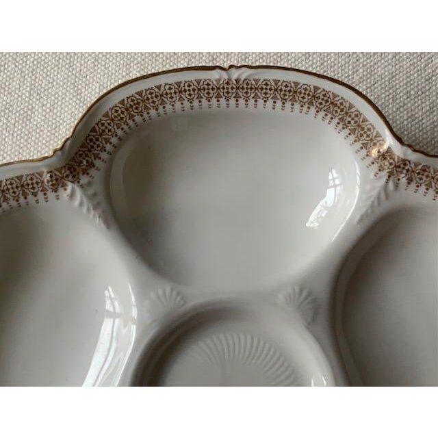 1900 - 1909 Antique Cauldon England Oyster Plate For Sale - Image 5 of 14