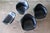 Plastic Set of 4 Navy Blue Fiberglass Eames Shell Armchairs for Herman MIller C. 1960s For Sale - Image 7 of 16