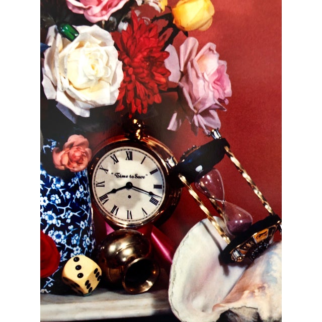 Paper Audrey Flack, Pop Art Vintage Color Photograph Dye Transfer Print "Time to Save" Audrey Flack, 1984 For Sale - Image 7 of 10