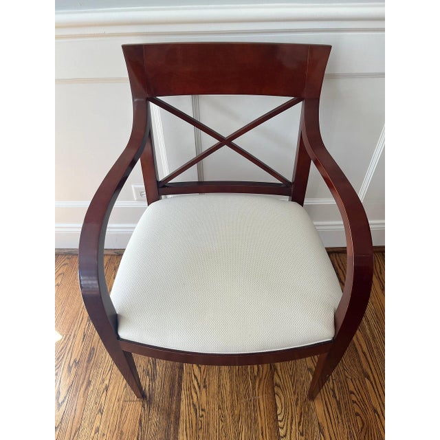 Wood Late 20th Century Pair of "Archetype X" Chairs by Baker Furniture For Sale - Image 7 of 9