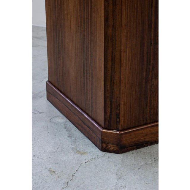 Danish Rosewood Pedestal from Ordupgaard Museum For Sale - Image 9 of 12