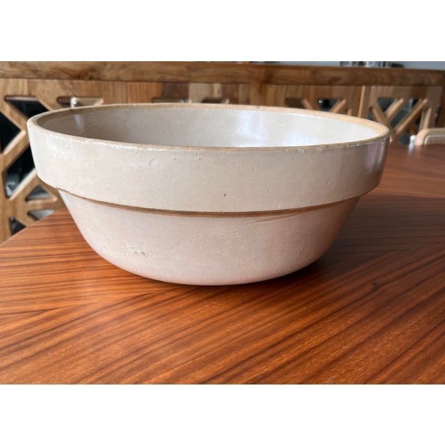 1930s French Stoneware Shoulder Bowl For Sale - Image 4 of 7