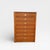 D-Scan Captain Line Teak Seven-Drawer Tallboy Dresser, Mid-Century Modern, Mid-Century, Brass For Sale - Image 17 of 18