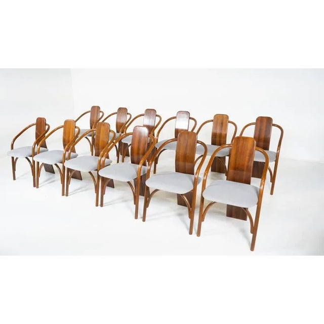 Mid-Century Modern Chairs Model 830 attributed to Mario Marenco & Antonella Scarpitta, 1980s, Set of 13 For Sale - Image 9 of 18