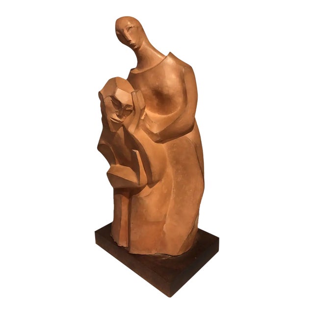 1930s Elsa Galban Modern Figural Sculpture For Sale