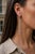 Modern Topaz Huggie Drop Earrings, Silver, Gold, Pair For Sale - Image 3 of 10