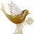 Mid 20th Century Murano Vintage Salviati White Amber Gold Italian Art Glass Birds Centerpiece Sculptures - A Pair For Sale - Image 5 of 5