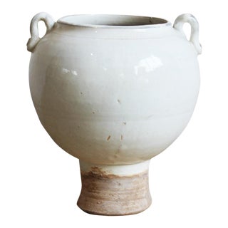 Ceramic Milk White Pottery Vase For Sale