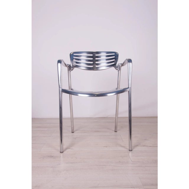 Metal Aluminium Stackable Chairs by Jorge Pensi for Amat 3, 1980s For Sale - Image 7 of 18