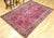 Textile Antique Sarouk Area Rug, Hand-Knotted Wool, Allover Floral Pattern, 4x6, Red & Navy For Sale - Image 7 of 17