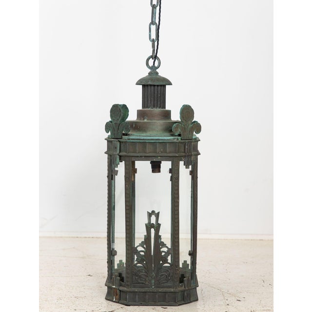 Bronze Art Deco Lantern, Circa 1920-30s For Sale - Image 13 of 13