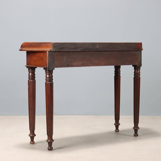 Brown Writing Desk in Walnut For Sale - Image 8 of 9