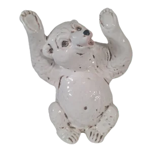 1970's Hand Painted Italian Ceramic Polar Bear