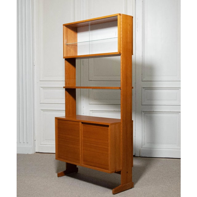 Wood Teak Parade Bookcaseby Kajsa & Nils Nisse Strinning, Denmark, 1960s For Sale - Image 7 of 7