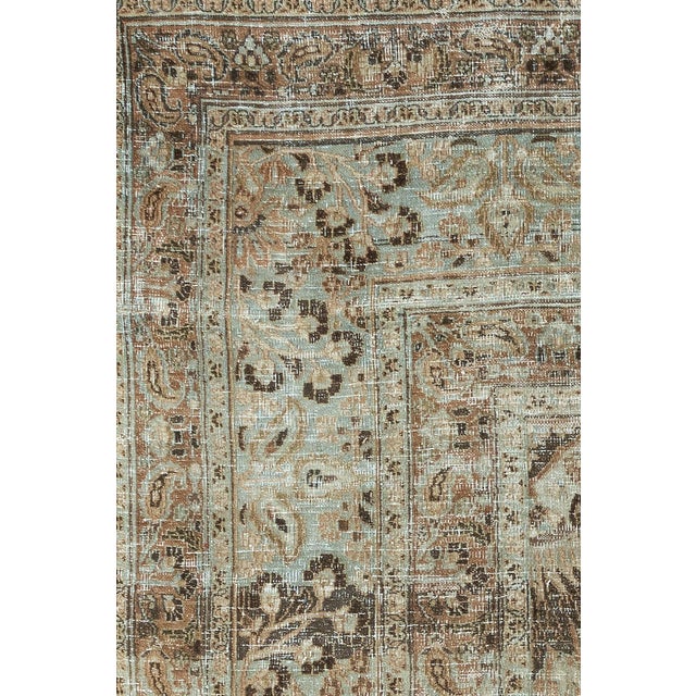 Zabihi Collection Antique Worn Persian Oversize Carpet - 14' x 22'6" For Sale In New York - Image 6 of 12