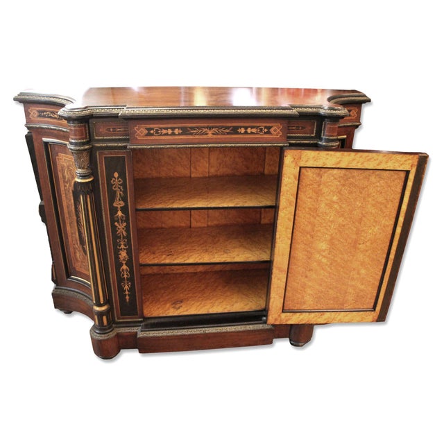 Antique Renaissance American Rosewood Credenza For Sale - Image 6 of 9