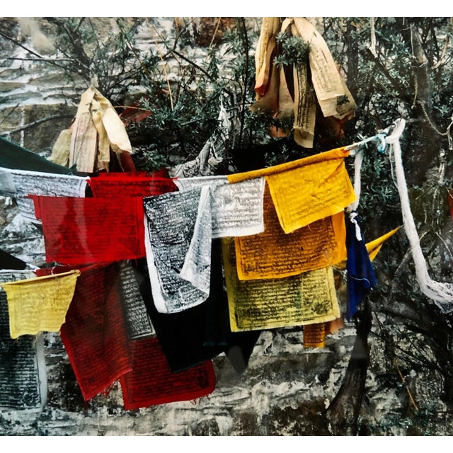 1980s Mark Abrahamson, Vintage Photograph Cibachrome Tibetan Prayer Flags Colorful Vibrant Photo Print, 1986 For Sale - Image 5 of 11